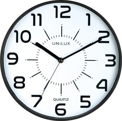 Produktbild von UNILUX Wanduhr POP BLACK 400094281 +Batterien schwarz