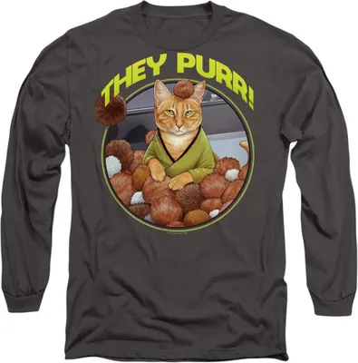 Produktbild von Star Trek - "The Purr" T-Shirt für Herren/Damen Uni TV10222 (XXL) (Holzkohle)