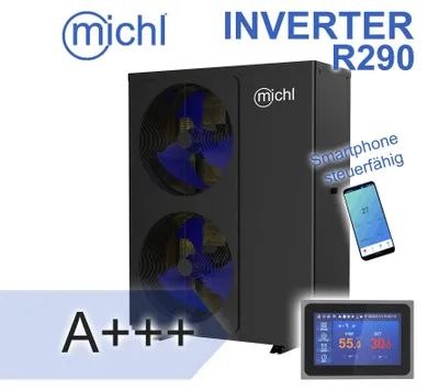 Produktbild von Michl Luft-Wasser Wärmepumpe Monoblock Inverter SMP4/V2 R290 7,2-18,2 kW A+++ BAFA