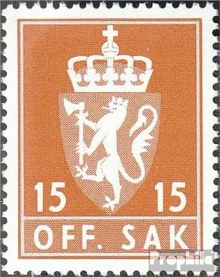 Produktbild von Briefmarken Norwegen 1981 Mi D111 (kompl.Ausg.) postfrisch Staatswappen