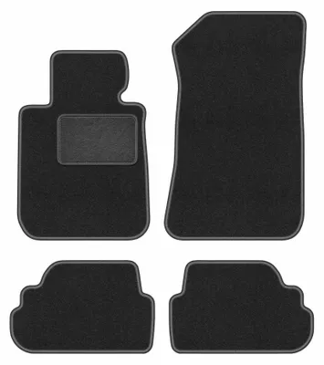 Immagine prodotto di Tappetini in moquette per BMW 1 E88 2004-2011 (cabrio) – set 4 pezzi, grigio grafite, su misura – Wielganizator LUX