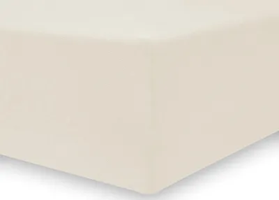 Produktbild von Spannbettlaken 100% Baumwolle Schlafzimmer Bettlacken Betttuch 100-120x200 Ecru
