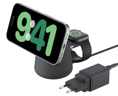 Produktbild von Belkin BoostCharge Pro, Drinnen, AC, Kabelloses Aufladen, 1,5 m, Anthrazit
