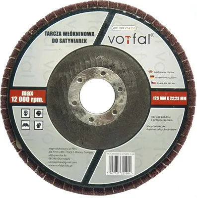 Produktbild von Fächerscheiben 125 mm Metall Stahl Edelstahl Schleifvliesscheibe Polierscheibe 5 Stück