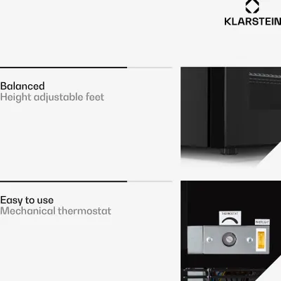 Obrázek produktu pro Klarstein IceAge 36, mrazák, 36 l, 2 úrovně, , termostat, skleněné dveře