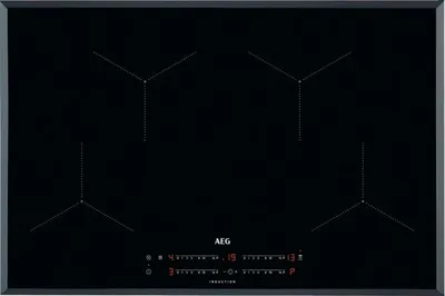 Produktbild von AEG IKB84433FB, Schwarz, Integriert, 80 cm, Zonen-Induktionskochfeld, Glaskeramik, 4 Zone(n)