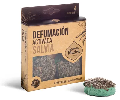 Produktbild von Sagrada Madre Räucherscheiben Weißer Salbei – 2er-Set – 56 g