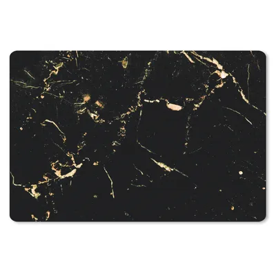 Produktbild von MuchoWow® Mauspad Mousepad Marmor - Limette - Schwarz - Gold 27x18 cm - Mousepads - Maus Mat - Pad - Mausunterlage - Büroartikel - Desk Matten - Gadgets und Trends