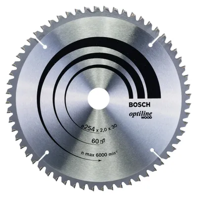 Image de Bosch 2608640436 Bosch Kreissägeblatt OP WO B 254x30-60