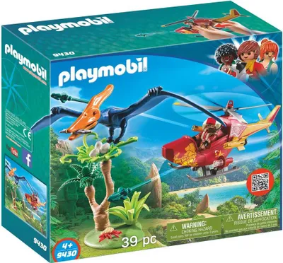 Produktbild von PLAYMOBIL 9430 Helikopter mit Flugsaurier