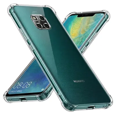 Obrázek produktu pro Techsuit Shockproof Clear Silicone pouzdro pro Huawei Mate 20 Pro – průhledné