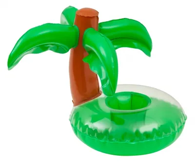 Immagine prodotto di porta bibite gonfiabile palma 24 cm verde