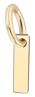 Produktbild von 375/- Gold Anhänger "Golden Initials" ohne Kette, Buchstaben, Initialien, 9 Karat, Gelbgold