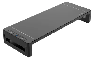 Produktbild von Equip Ergonomischer Monitorständer mit USB (USB-A x 4, USB-C x 1)
