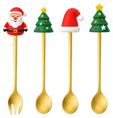 Produktbild von eCa LYZ3 s Weihnachts-Löffelset, 4-teilig