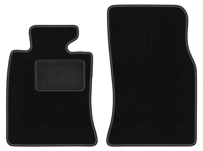 Zdjęcie produktu dla Wielganizator dywaniki welurowe LUX przednie do Mini Clubman R55 hatchback (2006-) - czarne dywaniki samochodowe BASIC komplet (2 szt.)