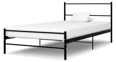 Produktbild von Bettgestell aus Metall in Schwarz 100x200 cm
