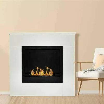 Produktbild von Dmora Bioethanol-Kamin Dstepinsk 96x36x90h cm Weiß