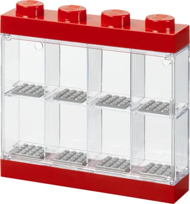 Produktbild von LEGO Minifiguren Display Case 8 rot, Aufbewahrungsbox