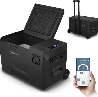 Produktbild von Große tragbare Kühlschränk Peme Expedition 30 Kühlschrank für Auto und Camping 28 Liter Dark Sky