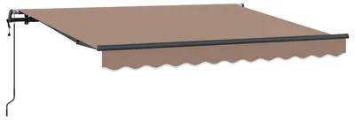 Image de vidaXL Store rétractable taupe 3,5 x 2 m en tissu