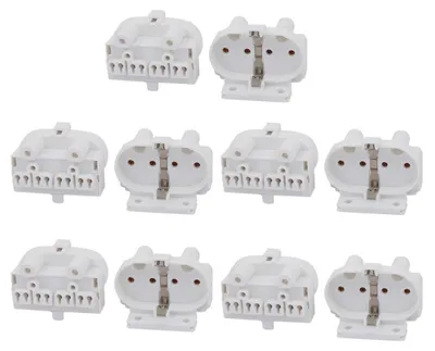 10 Stück 2G11-F446 Lampensockel AC500V 2A H-Licht