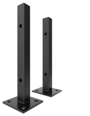 Produktbild von 2x Sossai Regalträger Ponte in Schwarzmatt, Länge: 200mm