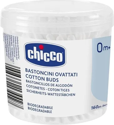Obrázek produktu pro CHICCO Tyčinky vatové 160 ks