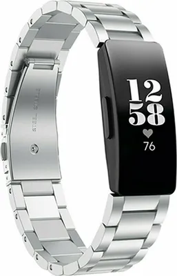 Produktbild von Strap-it Fitbit Inspire (HR) / Inspire 2 Gliederarmband (Silber)