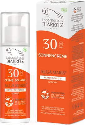 Produktbild von Alga Maris Sonnencreme Gesicht Bio Lsf 30 Uva/uvb 50 ml