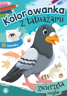 Immagine prodotto di Libro da colorare con tatuaggi Animali della città