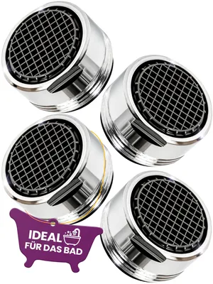 Immagine prodotto di M. ROSENFELD HOME Aeratore per rubinetto anticalcare M24 – rompigetto frangigetto (set)