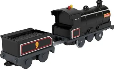 Produktbild von Fisher-Price Thomas & seine Freunde , batteriebetriebene Spielzeuglok Donald mit Frachtwaggon für Kinder im Kindergartenalter, Zug, 3 Jahr(e), AAA, Kunststoff, Mehrfarbig