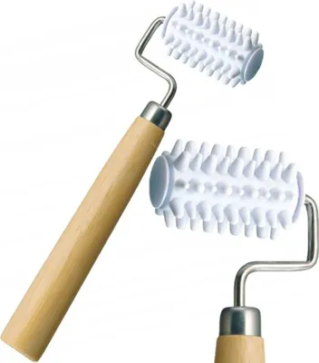 Immagine prodotto di Massaggiatore facciale a rullo Vitolog massaggiatore occhi in legno contro le rughe occhi stanchi TPR rullo manico di legno