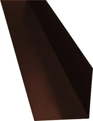 Obrázek produktu pro Plech úhlový PRECIT bez vodní drážky 2000 mm 8017 čokoládová hnědá