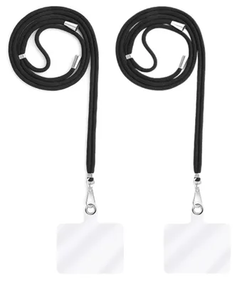 Produktbild von Halsband – 2er-Set – Verstellbar – Schwarz – Transparentes Band