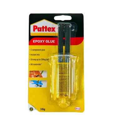 Produktbild von Pattex 2-Komponenten Epoxidkleber Universal 130 kg Extra Stark Epoxy Kleber 2K-Klebstoff Metall Holz Glas Kunststoff Reparaturkleber Schnell
