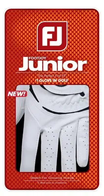 Produktbild von Footjoy Kindergolfhandschuh, weiß und schwarz