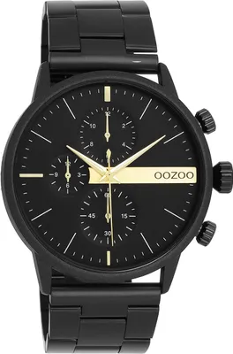 Produktbild von Oozoo Armbanduhr schwarz Edelstahl Timepieces Herren Analog UOC11412