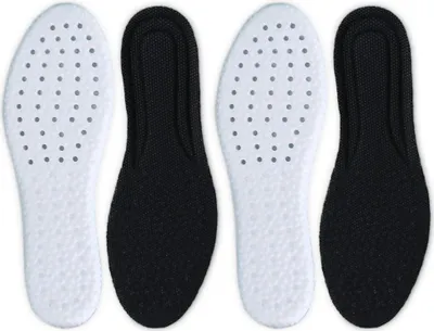 Produktbild von 2 Paar Komfort Sport Einlegesohlen - Stoßdämpfend & Atmungsaktiv - Für Wandern, Laufen, Fitness - Größe 40-41