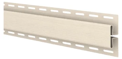 Produktbild von VILO Fronto SV-18 - Verbindungsprofil für Kunststoff Fassadenpaneele - H-Profil Siding Zubehör - 3,05 m - 1 Stück Creme