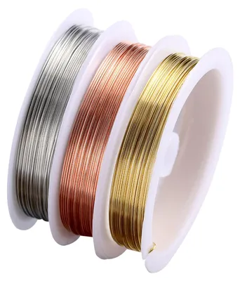 Basteldraht 3 Rollen 0,3 mm Kupferdraht 15 m/Rolle