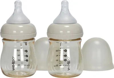 Produktbild von We-Too Standardfläschchen - 160 ml - Oatmeal- 2er-Pack | Flaschenernährung