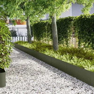 Produktbild von Raseneinfassung 50 pcs Olive Grün 100 x 0,05 x 30 cm