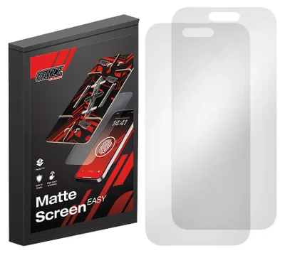 Produktbild von 2x Matte Bildschirmfolie für iPhone 16 Pro, Grizz MatteScreen Easy mit Applikator