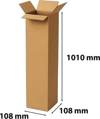 Zdjęcie produktu dla Karton Klapowy Pudełko Kartonowe Kartonik 108x108x1010mm