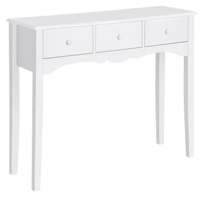 Produktbild von Moderne Eingangskonsole aus MDF mit 3 Schubladen, 100 x 32 x 85 cm, wei?