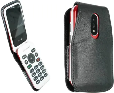Zdjęcie produktu dla Ledertasche mit Gürtelclip für Doro 6820