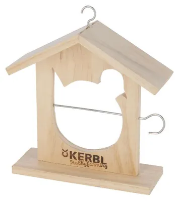 Produktbild von Kerbl Hobbyfarming Meisenknödelhalter Solo, Holz, 18,5x6x19 cm