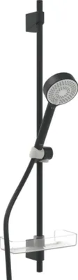 Produktbild von Hansa Wandstangengarnitur HANSABASICJET 3-strahlig Matt-Schwarz, 4467013333